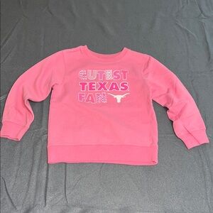 Russell Pink Texas Longhorn Sweatshirt “Cutest Texas Fan”